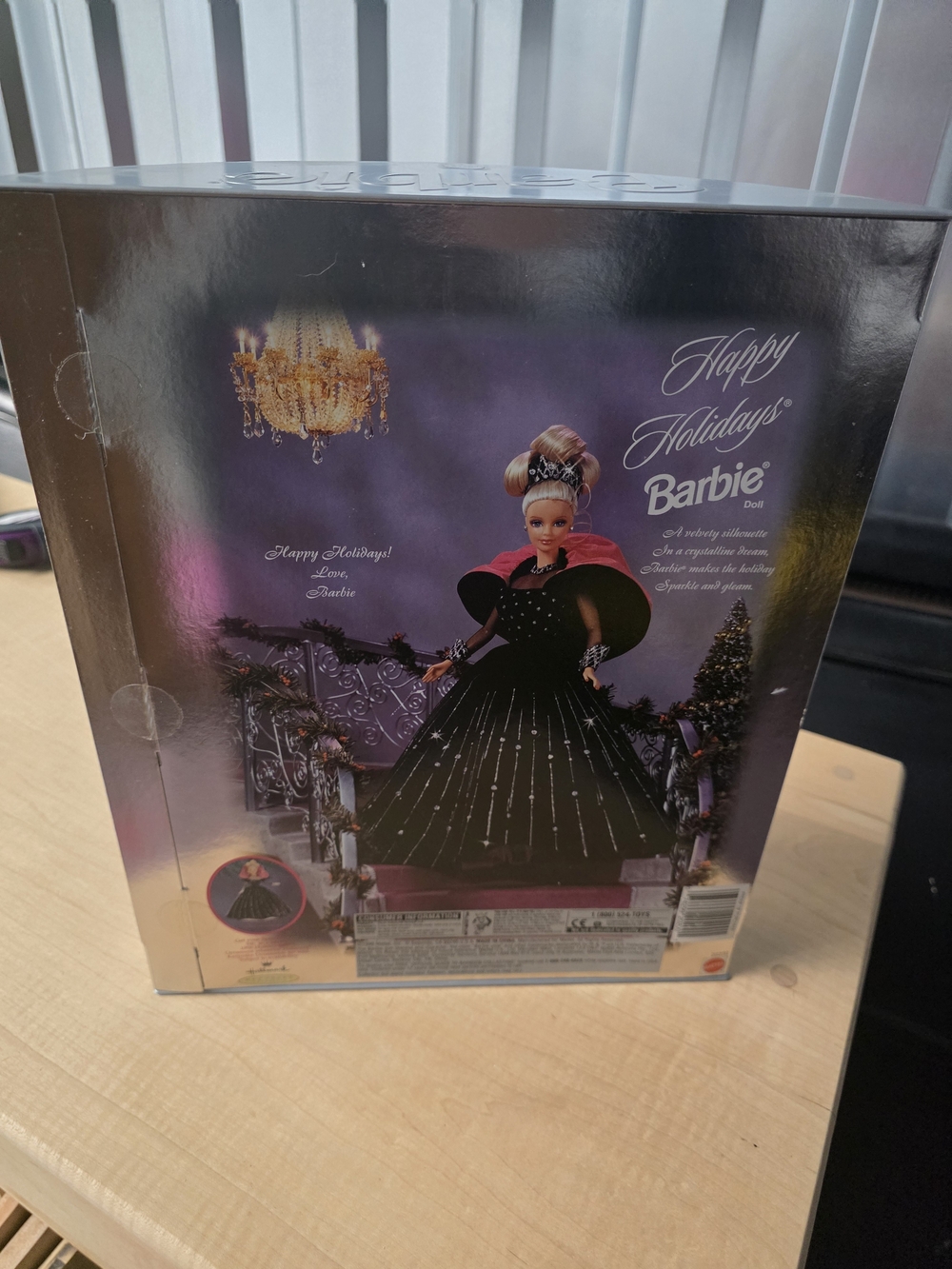 1998 Happy Holidays Barbie NRFB Back Of Box Misprint Error Variant